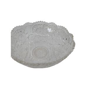 1950's Vintage Crystal Imperial Glass Broken Arches 6 Pound Punch Bowl 12 inch